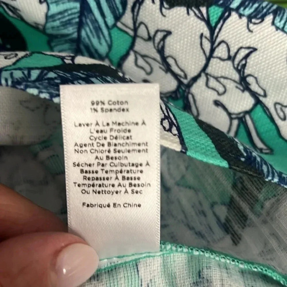 Talbots cotton/spandex giraffe paradise dress size 8p - Picture 6 of 6